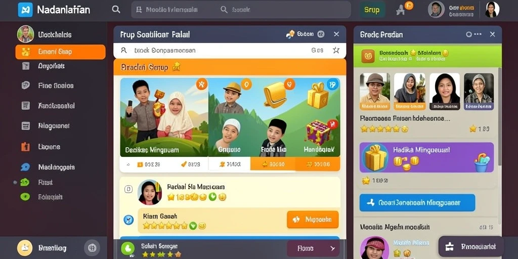 Tampilan antarmuka yang modern dan responsif.