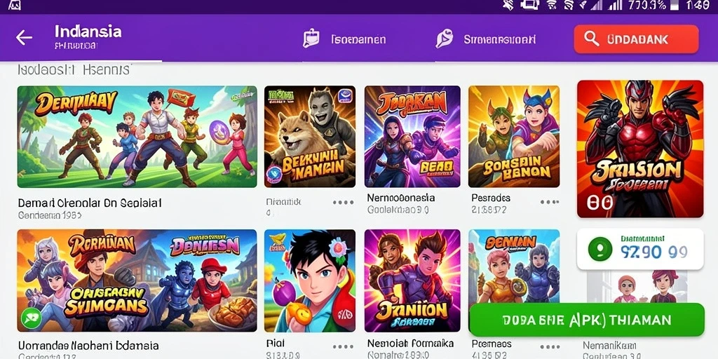 Screenshot menunjukkan tampilan utama aplikasi BNI789 yang menarik.