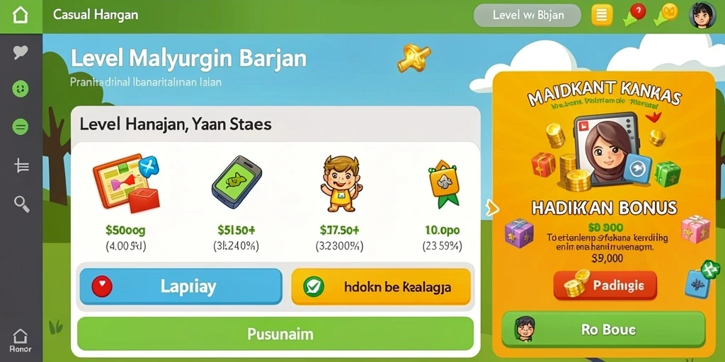 Tampilan antarmuka permainan yang user-friendly.
