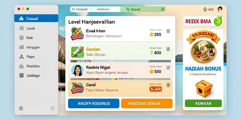 Tampilan antarmuka yang user-friendly.
