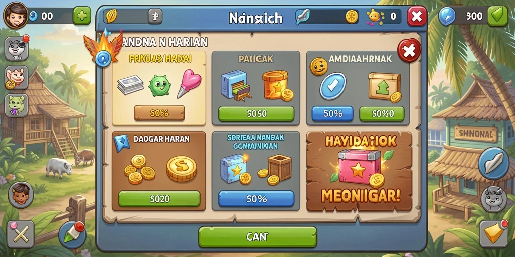 Tampilan antarmuka yang memikat dan mudah digunakan.
