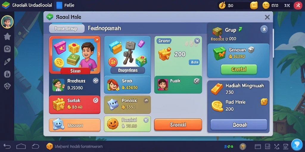 Tampilan awal game yang menarik dan mudah dipahami.