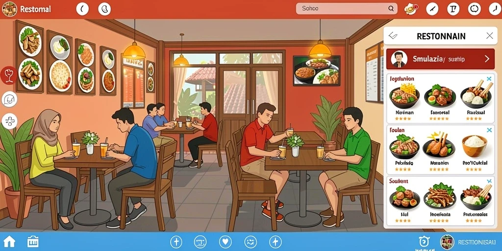 Tampilan antarmuka yang user-friendly.